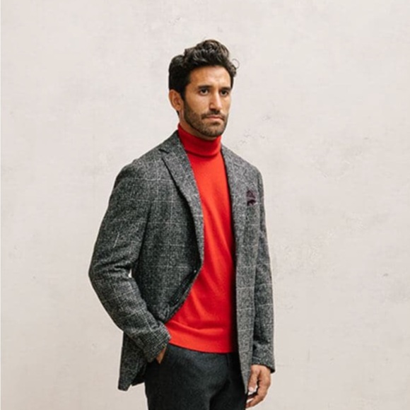 NWT - 40Colori Italy Cashmere T-Neck Sweater - Picture 2 of 4